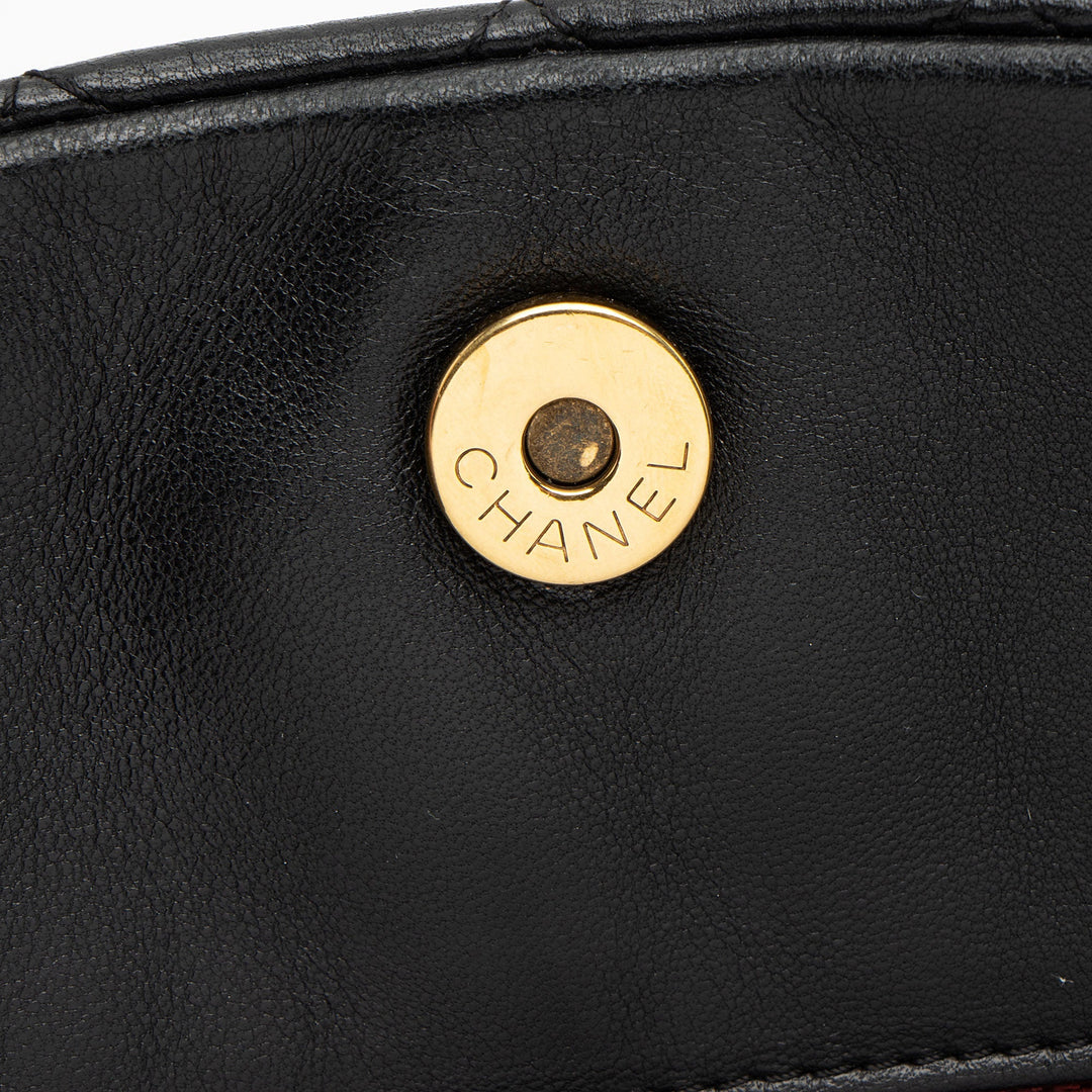 Top Quality Chanel Lambskin Just Mademoiselle Large Bowler Bag (SHF-xiVMoz)