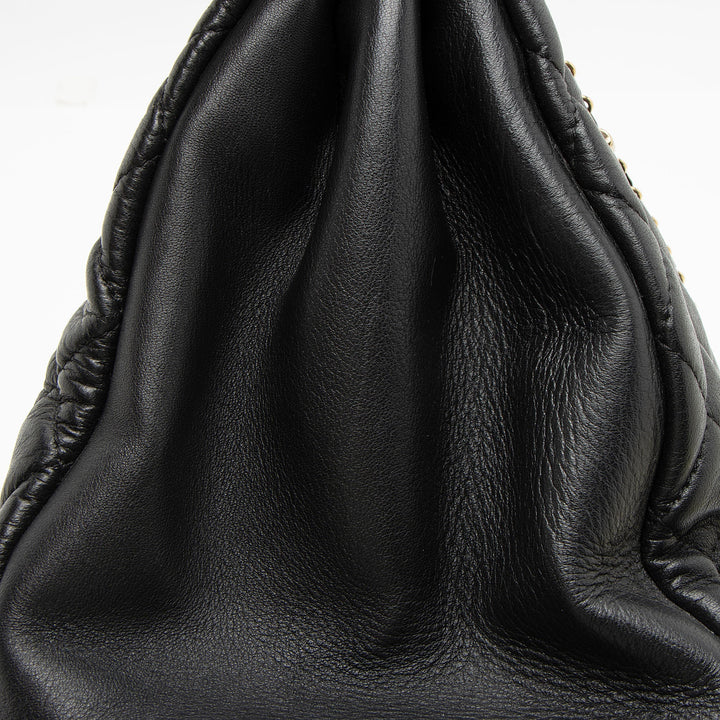 Top Quality Chanel Lambskin Just Mademoiselle Large Bowler Bag (SHF-xiVMoz)