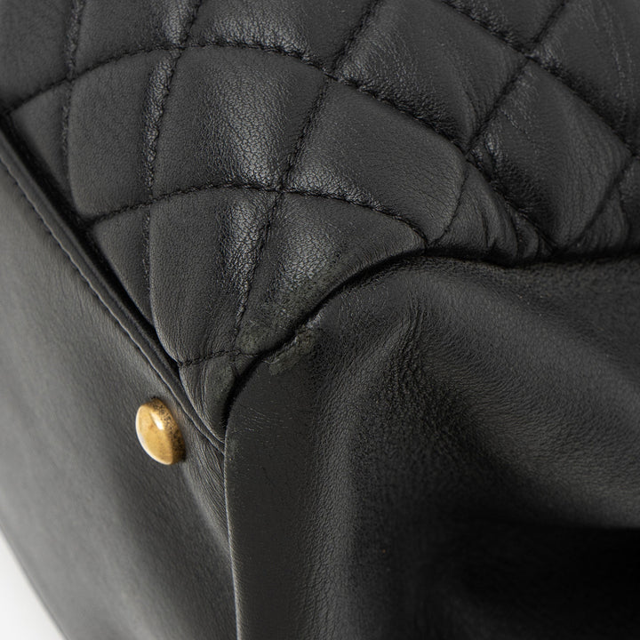 Top Quality Chanel Lambskin Just Mademoiselle Large Bowler Bag (SHF-xiVMoz)