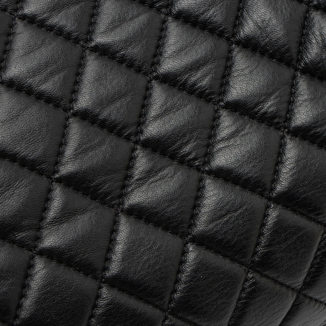 Top Quality Chanel Lambskin Just Mademoiselle Large Bowler Bag (SHF-xiVMoz)