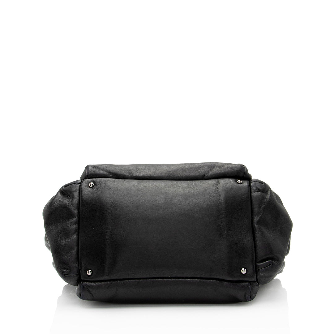 Top Quality Chanel Lambskin LAX Accordion Shoulder Bag (SHF-8qR2yb)