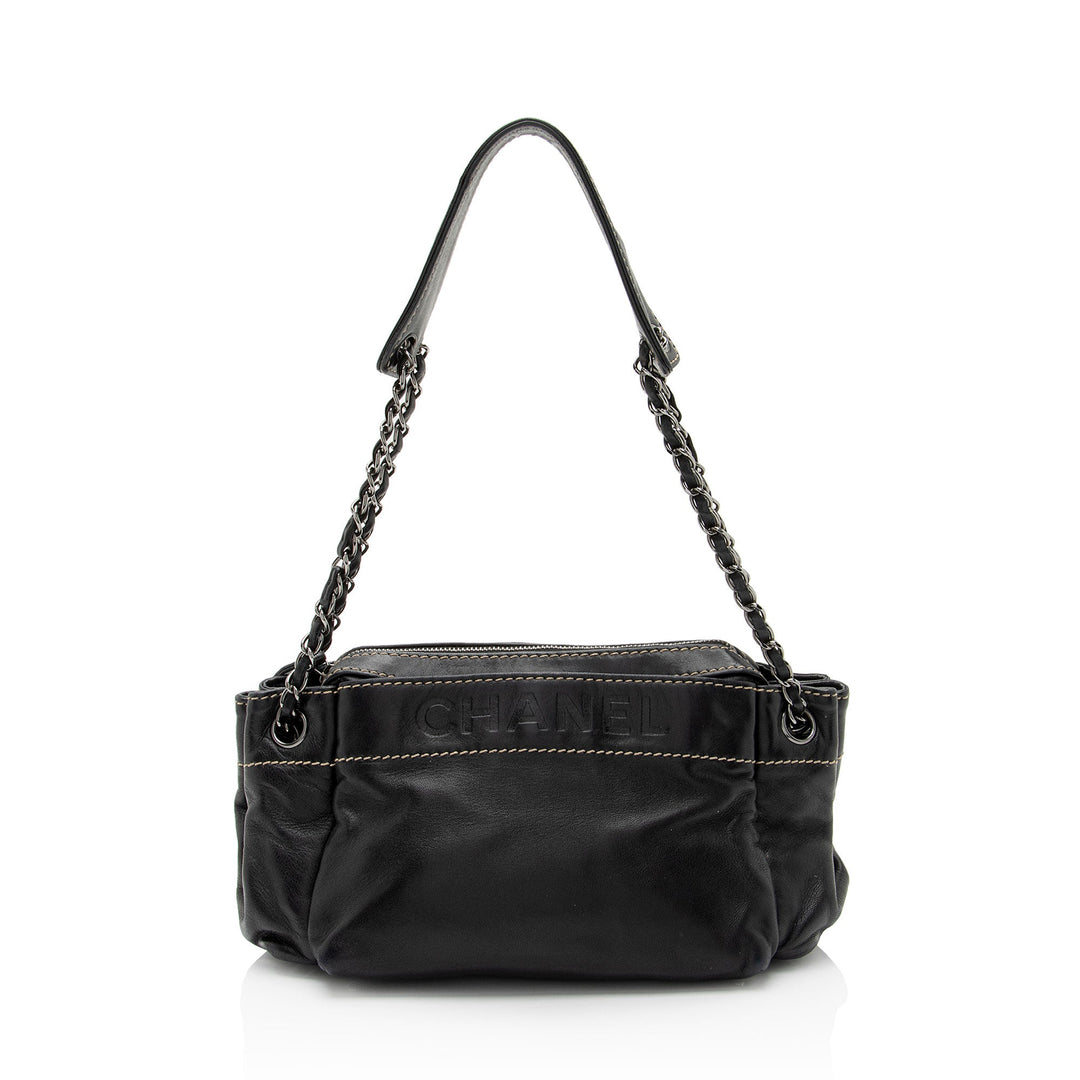 Top Quality Chanel Lambskin LAX Accordion Shoulder Bag (SHF-8qR2yb)