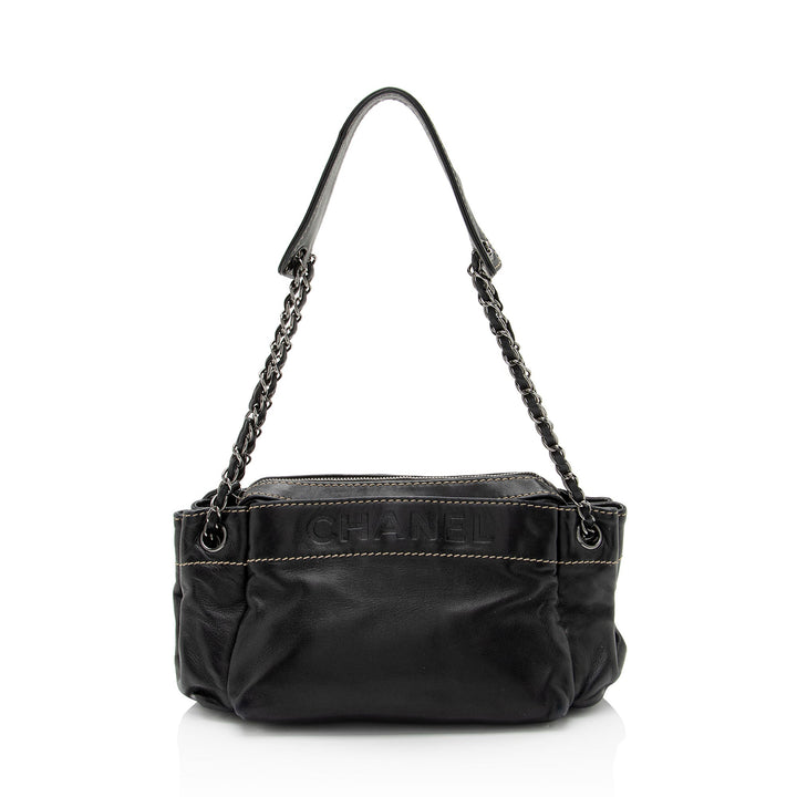 Top Quality Chanel Lambskin LAX Accordion Shoulder Bag (SHF-8qR2yb)