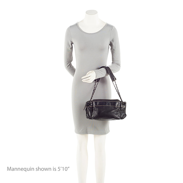 Top Quality Chanel Lambskin LAX Accordion Shoulder Bag (SHF-8qR2yb)