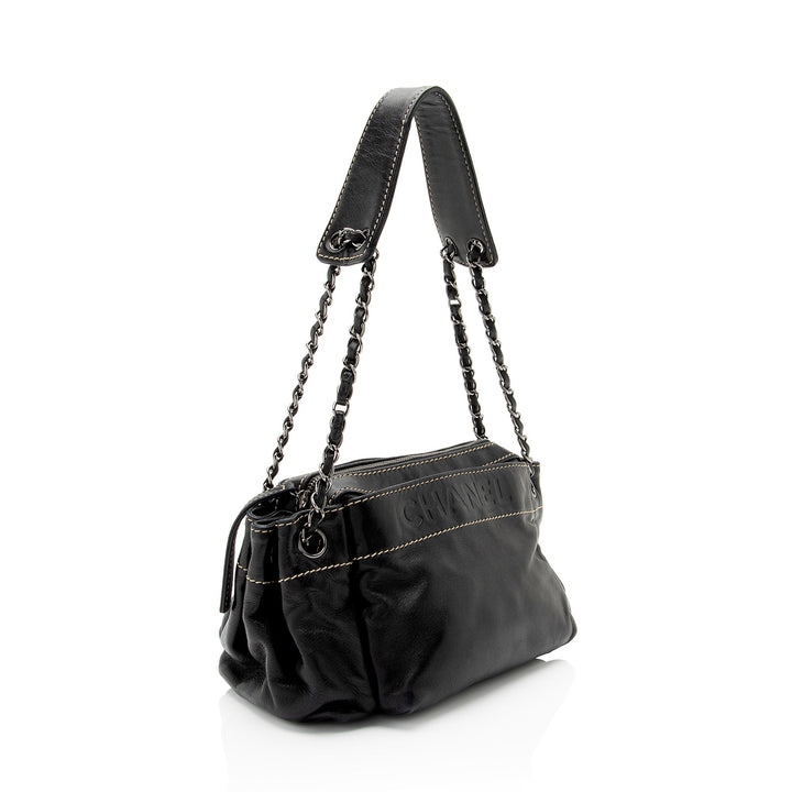 Top Quality Chanel Lambskin LAX Accordion Shoulder Bag (SHF-8qR2yb)