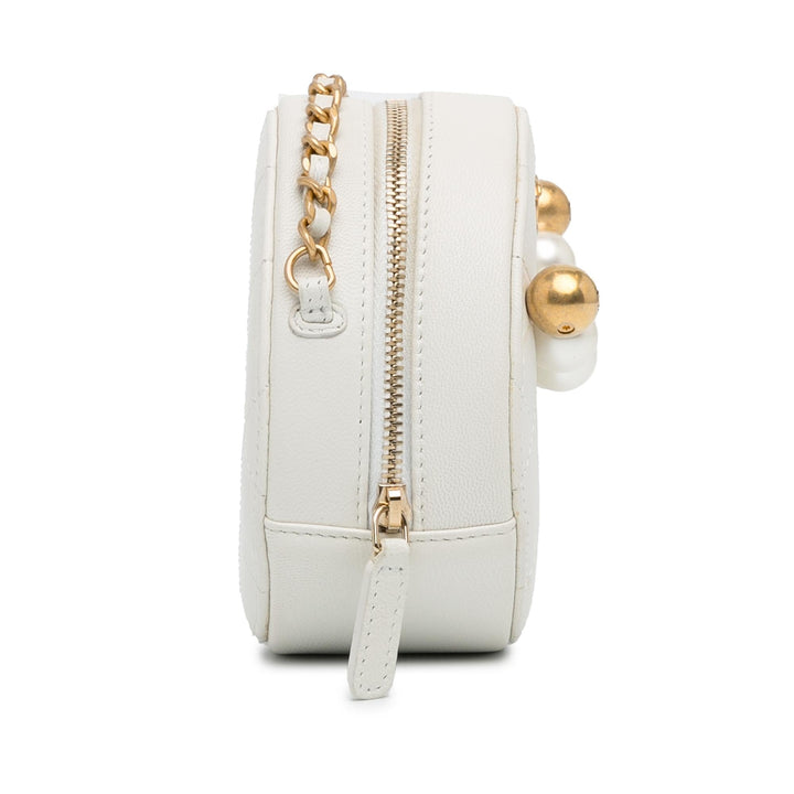 Top Quality Chanel Lambskin Pearl Round Clutch with Chain (SHG-eBDOPl)