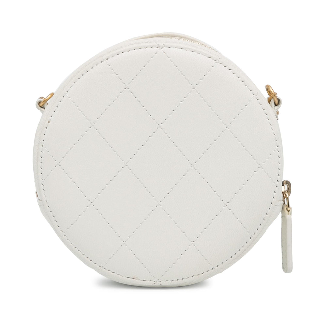 Top Quality Chanel Lambskin Pearl Round Clutch with Chain (SHG-eBDOPl)