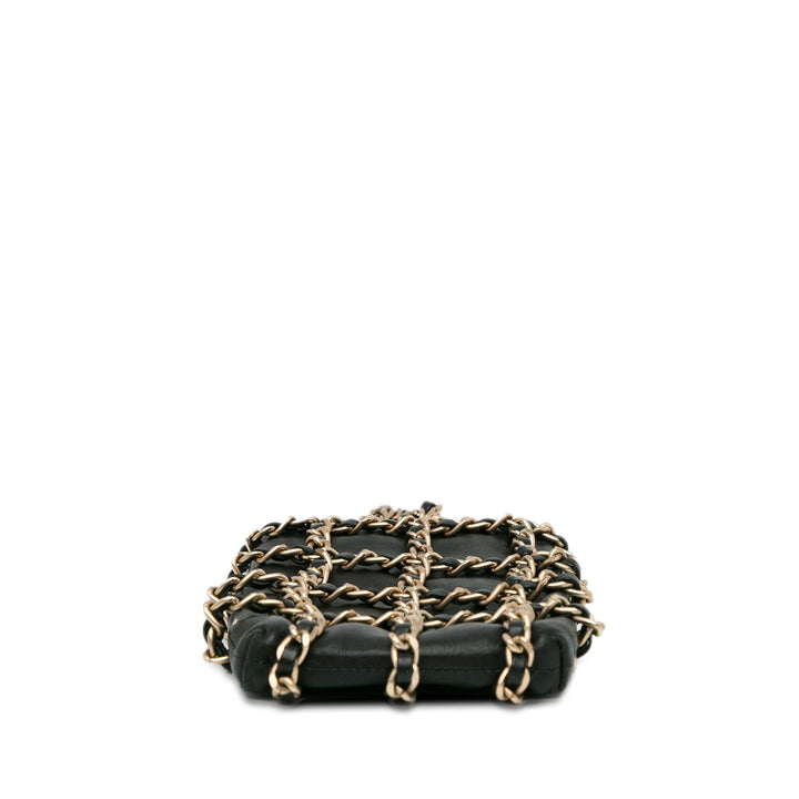 Top Quality Chanel Lambskin Tech Me Out Clutch With Chain (SHG-V9wJ7z)
