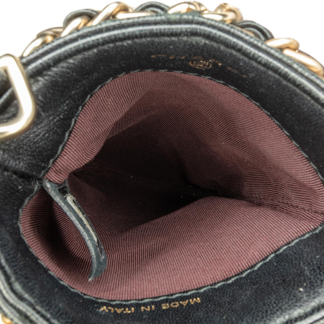 Top Quality Chanel Lambskin Tech Me Out Clutch With Chain (SHG-V9wJ7z)