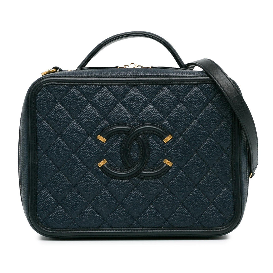 Top Quality Chanel Large Caviar CC Filigree Vanity Case (SHG-JUihwi)