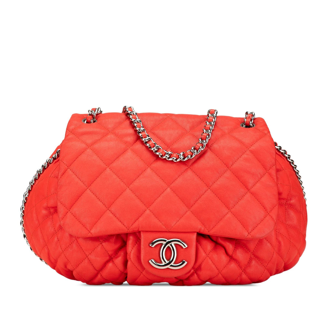 Top Quality Chanel Large Quilted Lambskin Chain Around Flap (SHG-oxVBMx)
