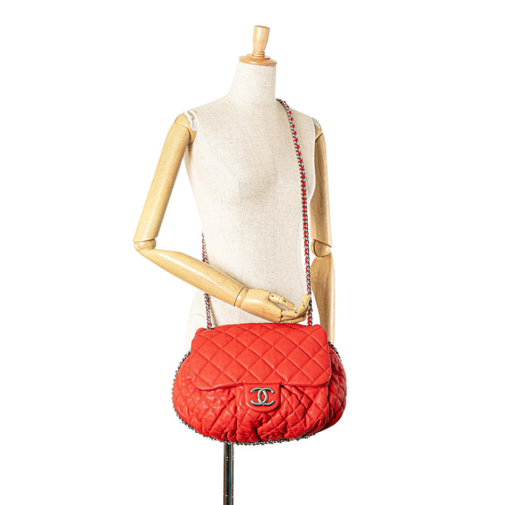 Top Quality Chanel Large Quilted Lambskin Chain Around Flap (SHG-oxVBMx)