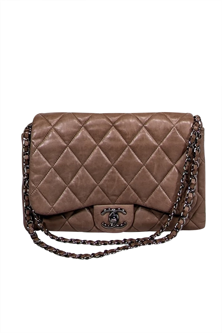 Top Quality Chanel - Light Brown Quilted Leather Flap Bag