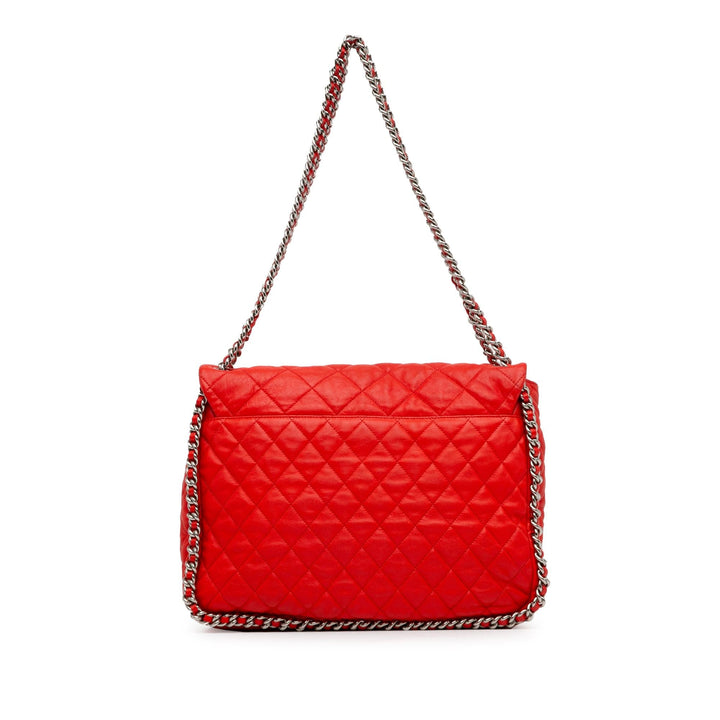 Top Quality Chanel Maxi Washed Lambskin Chain Around Flap (SHG-io9S1p)