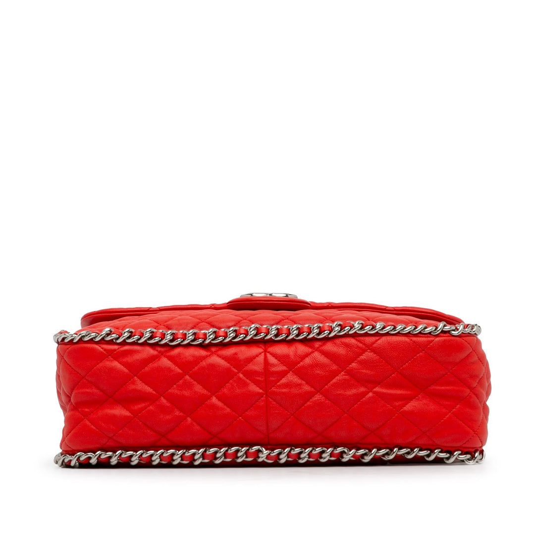 Top Quality Chanel Maxi Washed Lambskin Chain Around Flap (SHG-io9S1p)
