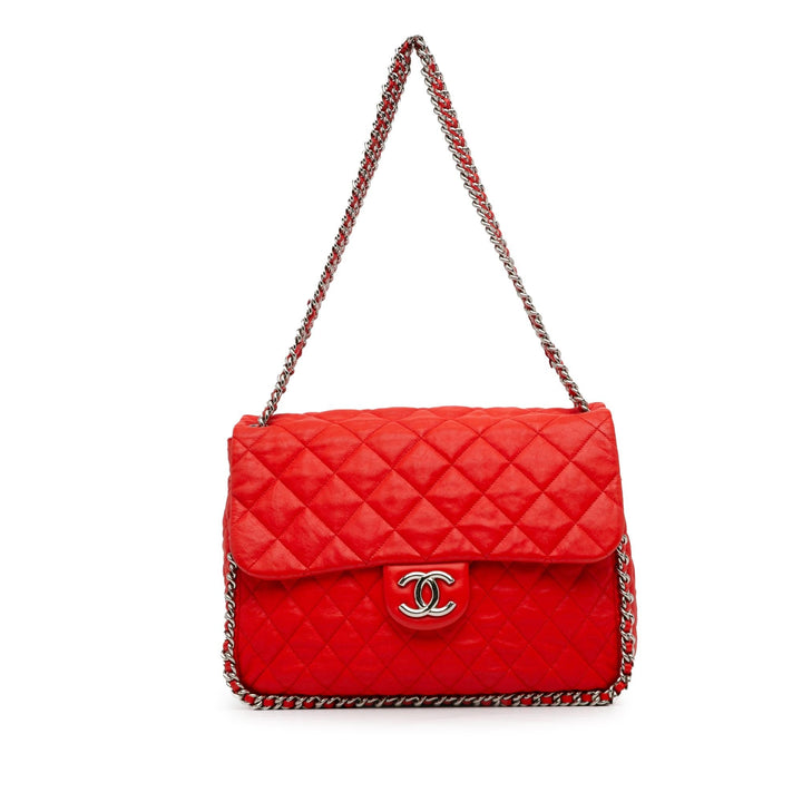 Top Quality Chanel Maxi Washed Lambskin Chain Around Flap (SHG-io9S1p)