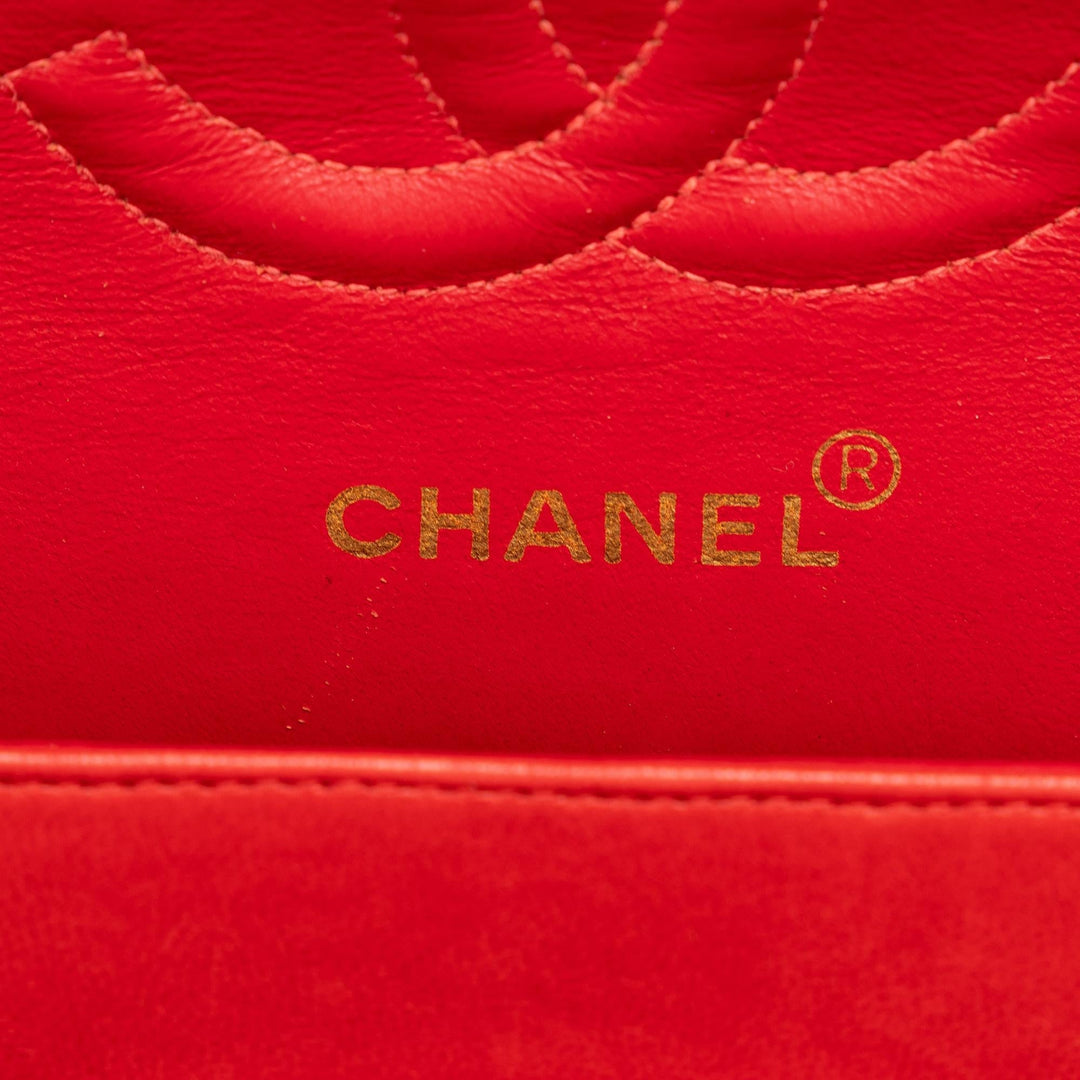 Top Quality Chanel Medium Chevron Lambskin Double Flap (SHG-8d3ILA)