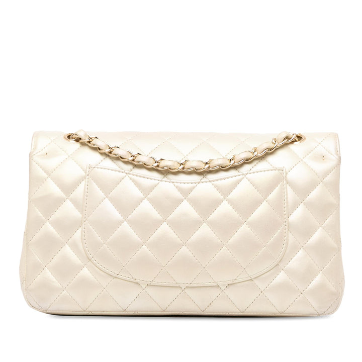 Top Quality Chanel Medium Classic Iridescent Lambskin Double Flap (SHG-kXZTzR)