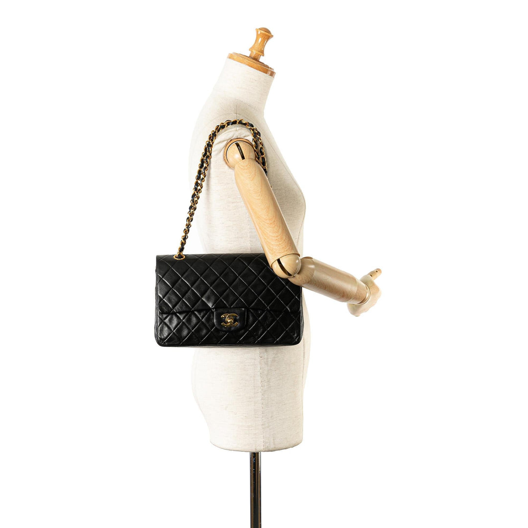 Top Quality Chanel Medium Classic Lambskin Double Flap (SHG-Waqtih)