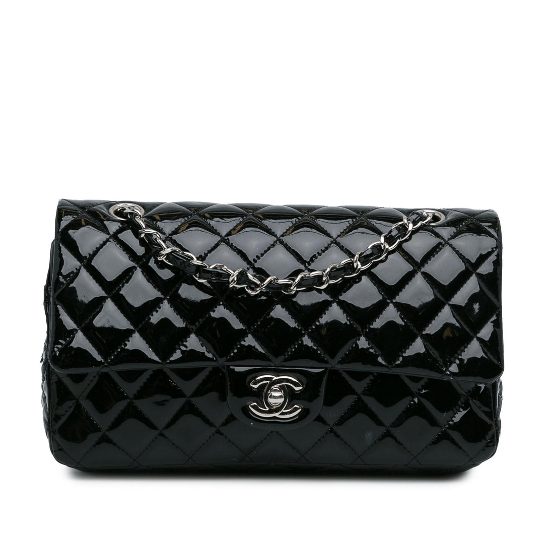 Top Quality Chanel Medium Classic Patent Double Flap (SHG-RxvttZ)