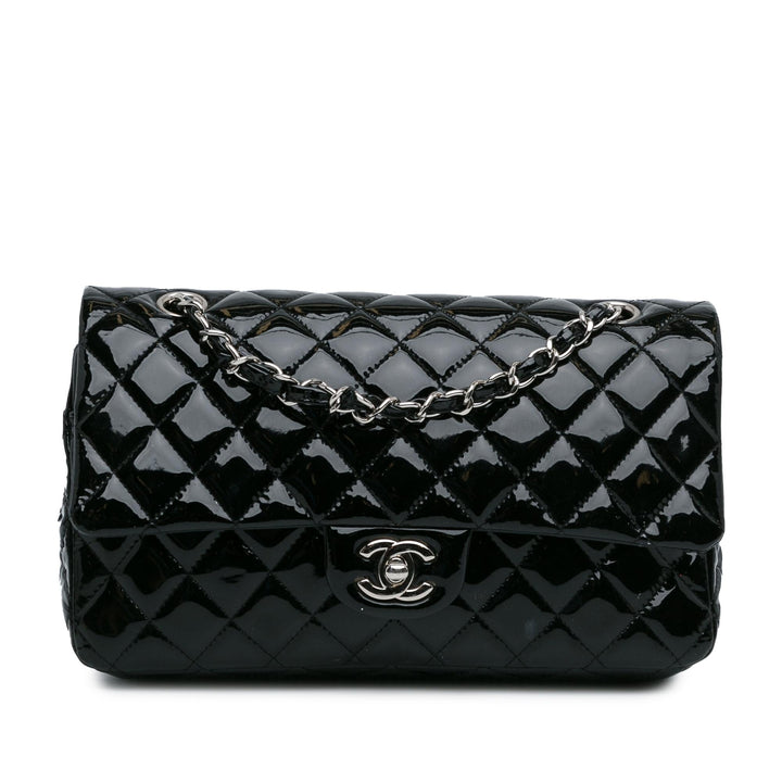 Top Quality Chanel Medium Classic Patent Double Flap (SHG-RxvttZ)