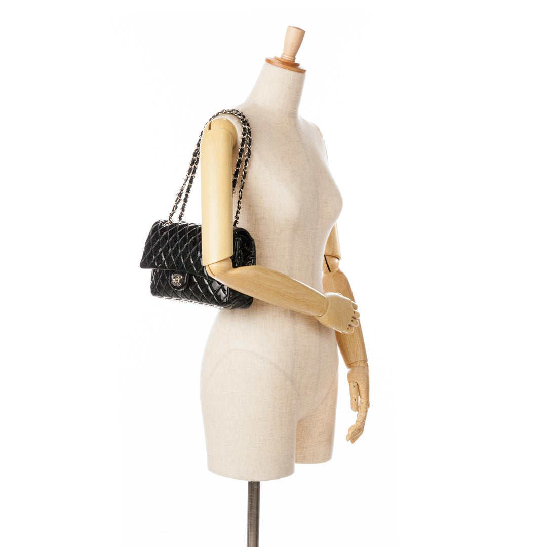 Top Quality Chanel Medium Classic Patent Double Flap (SHG-RxvttZ)