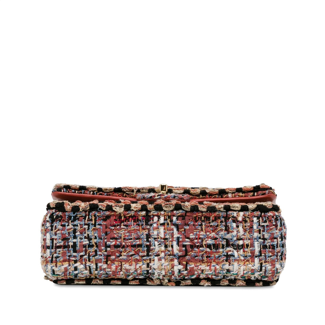 Top Quality Chanel Medium Classic Tweed Double Flap (SHG-0MvJ4C)