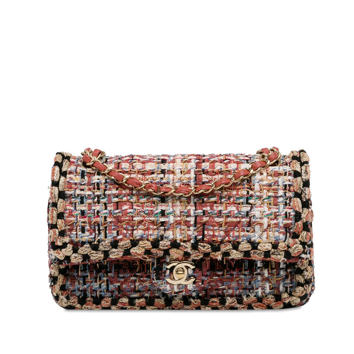 Top Quality Chanel Medium Classic Tweed Double Flap (SHG-0MvJ4C)