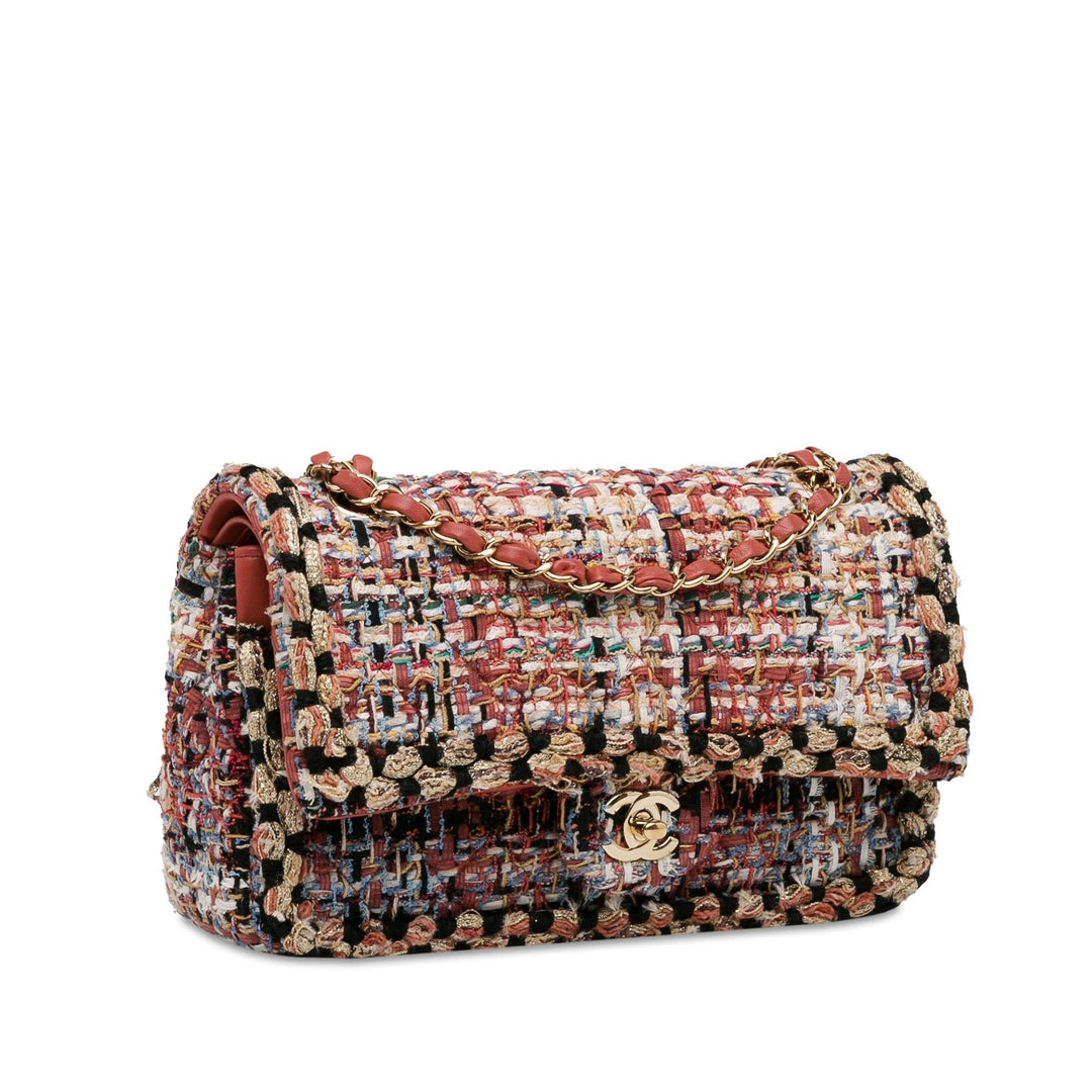 Top Quality Chanel Medium Classic Tweed Double Flap (SHG-0MvJ4C)