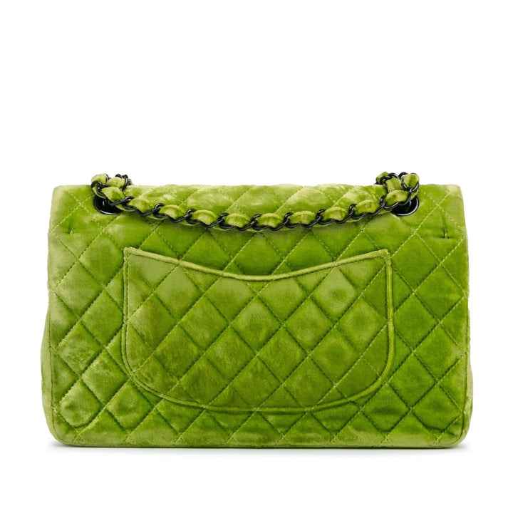 Top Quality Chanel Medium Classic Velvet Double Flap (SHG-HaMEdW)