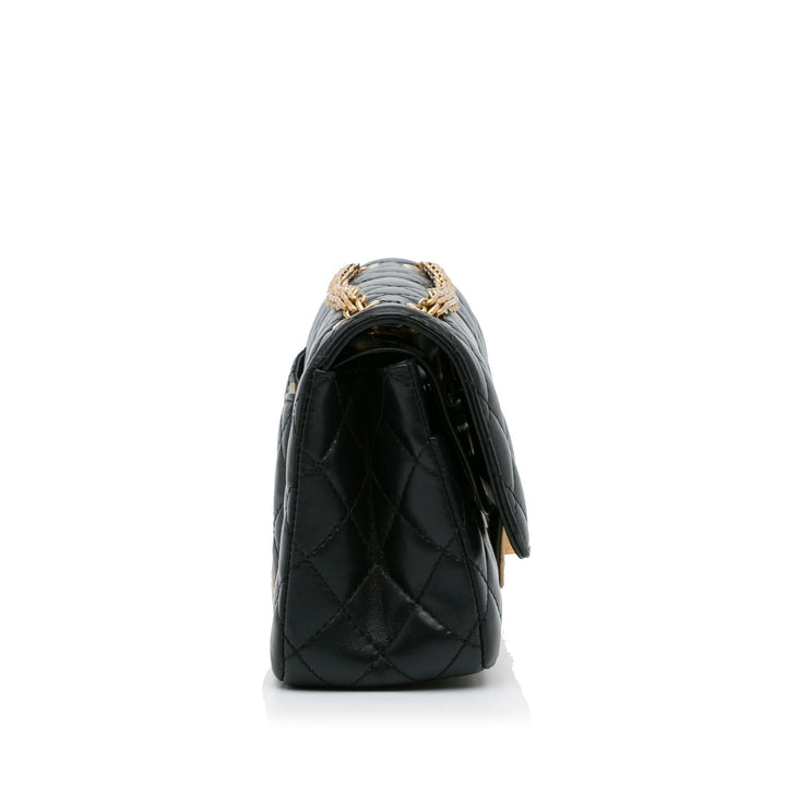 Top Quality Chanel Medium Croc Embossed Lambskin 2.55 Reissue Double Flap Bag (SHG-WsMkpm)