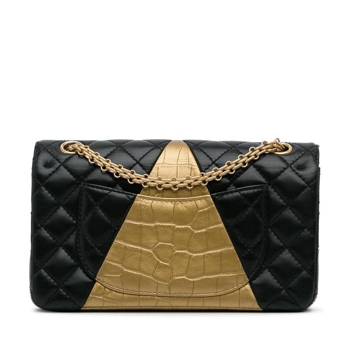 Top Quality Chanel Medium Croc Embossed Lambskin 2.55 Reissue Double Flap Bag (SHG-WsMkpm)