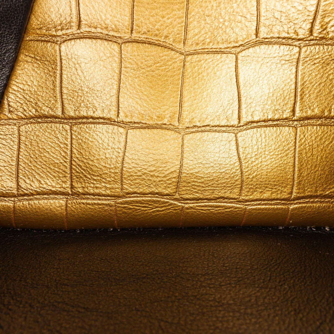 Top Quality Chanel Medium Croc Embossed Lambskin 2.55 Reissue Double Flap Bag (SHG-WsMkpm)
