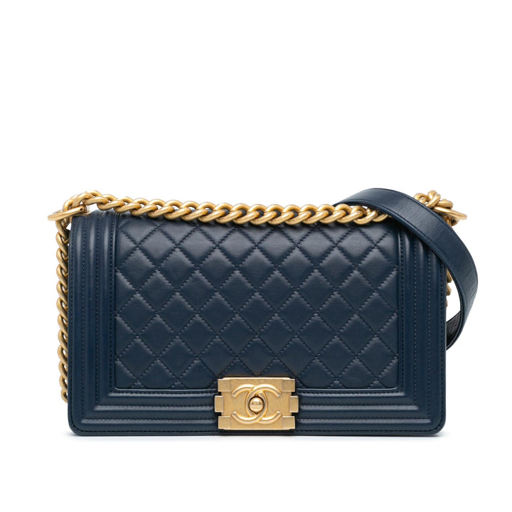 Top Quality Chanel Medium Lambskin Boy Flap (SHG-ocopwr)