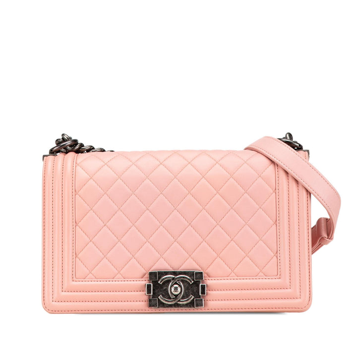 Top Quality Chanel Medium Lambskin Boy Flap (SHG-egLU0X)