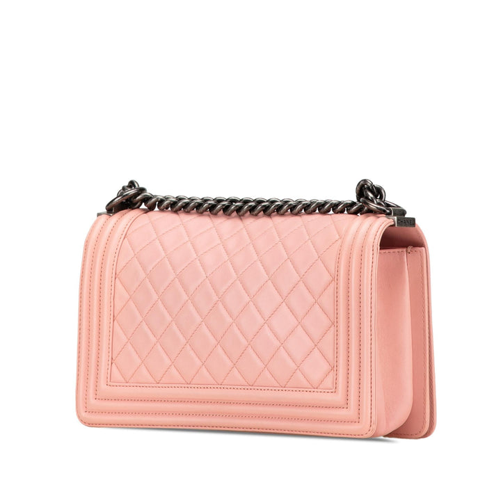 Top Quality Chanel Medium Lambskin Boy Flap (SHG-egLU0X)