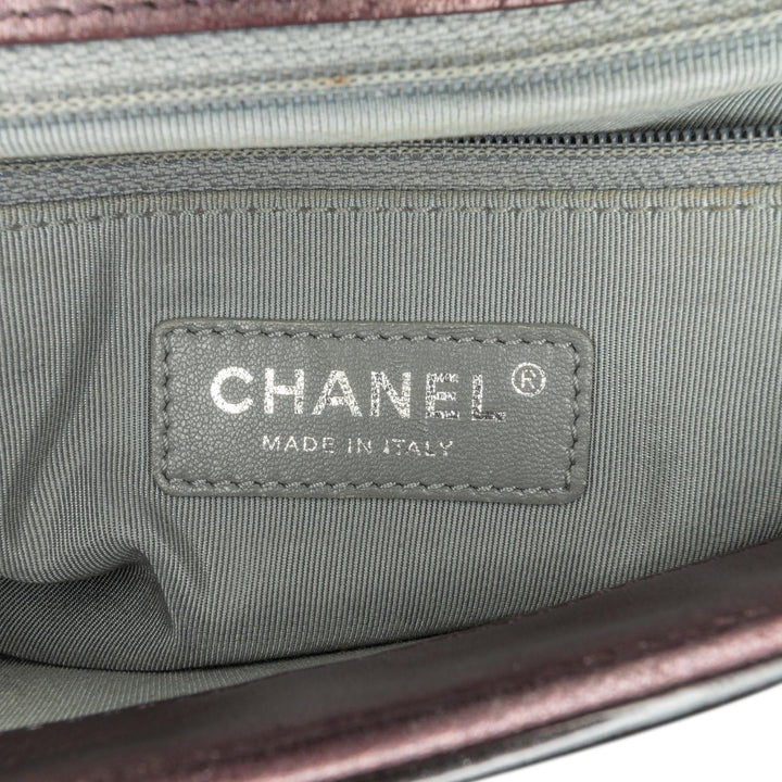Top Quality Chanel Medium Patent Coco Boy Flap (SHG-50WsUL)