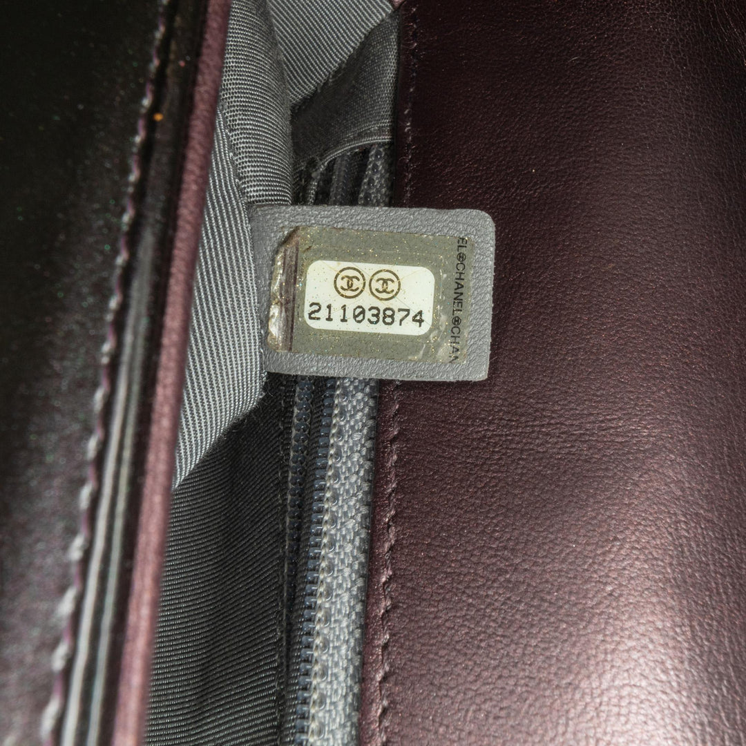 Top Quality Chanel Medium Patent Coco Boy Flap (SHG-50WsUL)