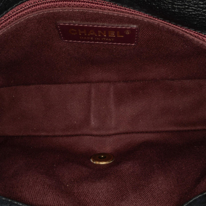Top Quality Chanel Medium Patent Goatskin CC Eyelet Flap (SHG-Et4xHu)
