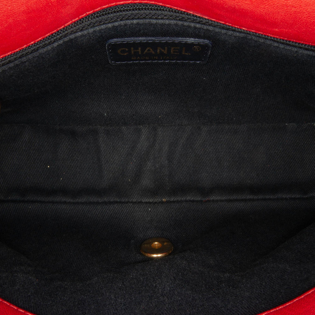 Top Quality Chanel Medium Wrinkled Calfskin Quilted Chevron Medallion Charm Surpique Flap (SHG-hytIzX)