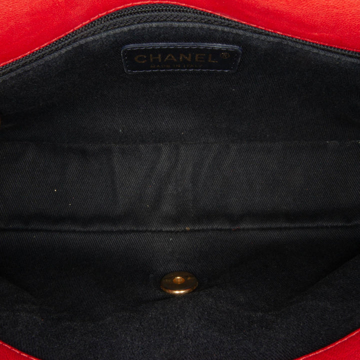 Top Quality Chanel Medium Wrinkled Calfskin Quilted Chevron Medallion Charm Surpique Flap (SHG-hytIzX)