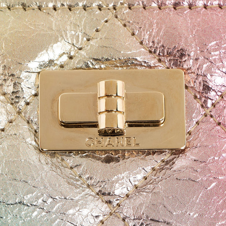 Top Quality Chanel Metallic Calfskin Rainbow Reissue Pouch (SHF-Iy12ka)
