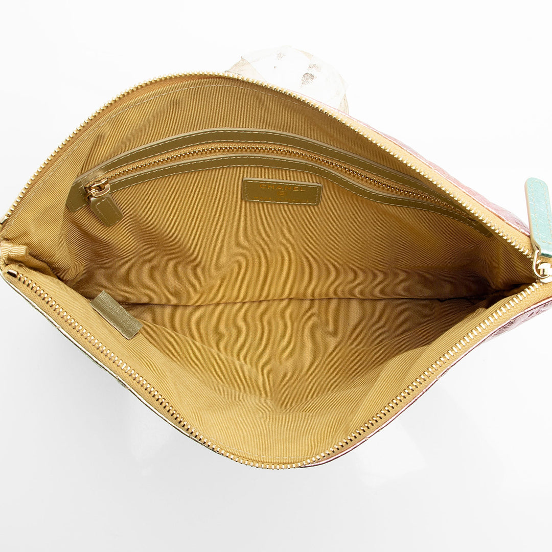 Top Quality Chanel Metallic Calfskin Rainbow Reissue Pouch (SHF-Iy12ka)