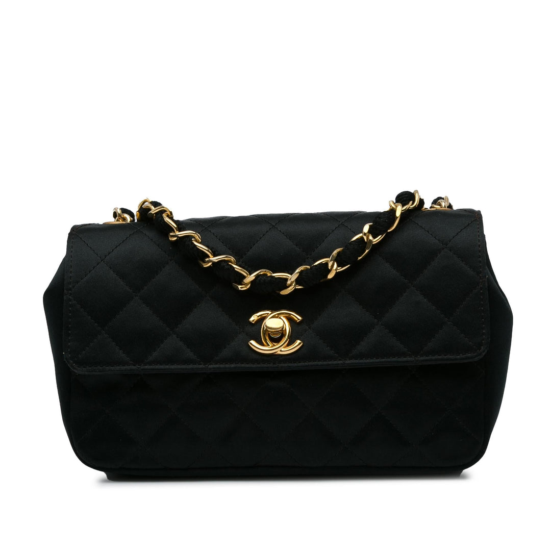 Top Quality Chanel Mini CC Quilted Satin Flap (SHG-GrIueb)