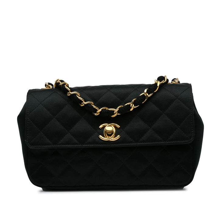 Top Quality Chanel Mini CC Quilted Satin Flap (SHG-GrIueb)
