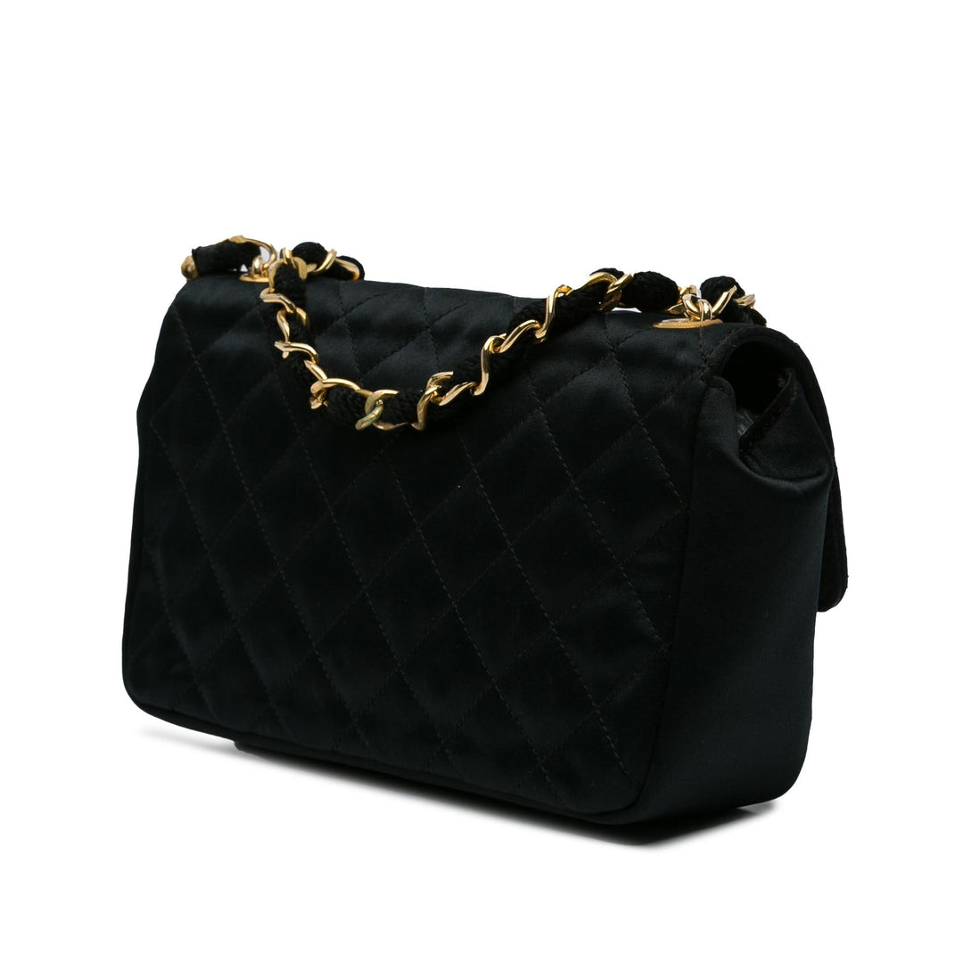Top Quality Chanel Mini CC Quilted Satin Flap (SHG-GrIueb)