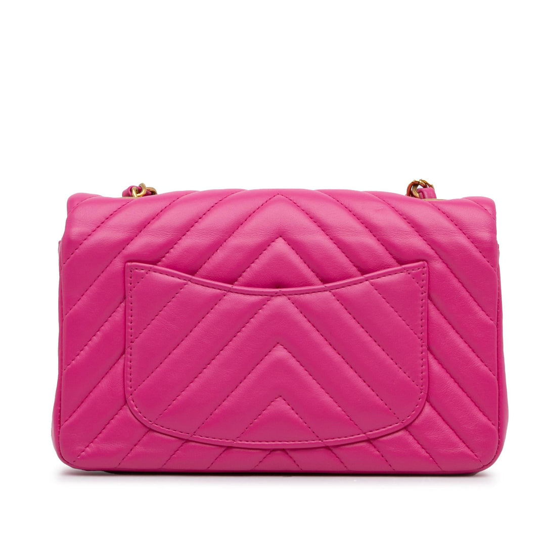 Top Quality Chanel Mini Chevron Quilted Lambskin Rectangular Flap (SHG-nY0kHq)