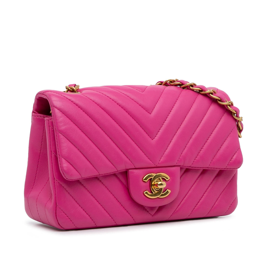 Top Quality Chanel Mini Chevron Quilted Lambskin Rectangular Flap (SHG-nY0kHq)