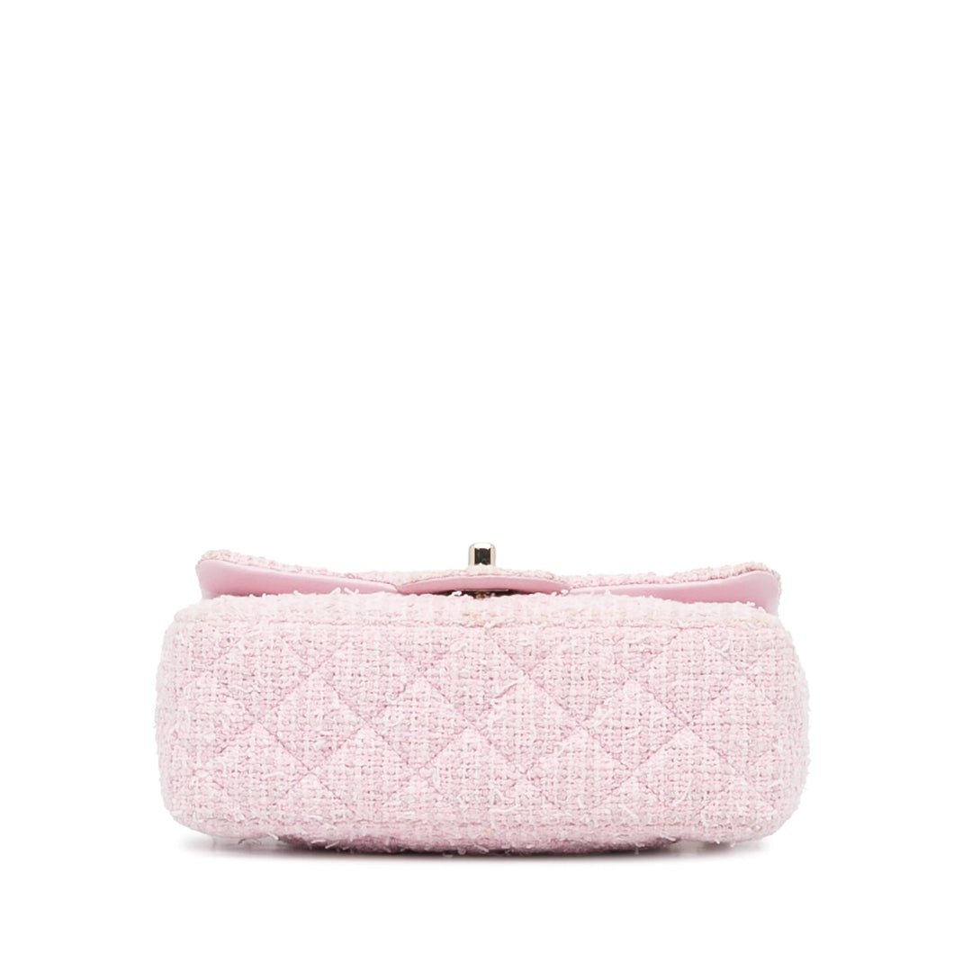 Top Quality Chanel Mini Classic Rectangular Tweed Flap (SHG-lbDBOI)