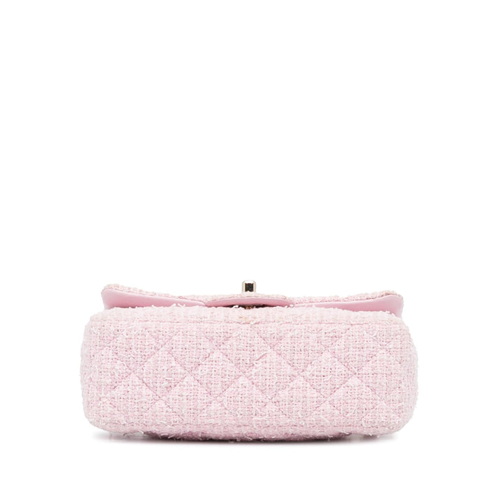 Top Quality Chanel Mini Classic Rectangular Tweed Flap (SHG-lbDBOI)